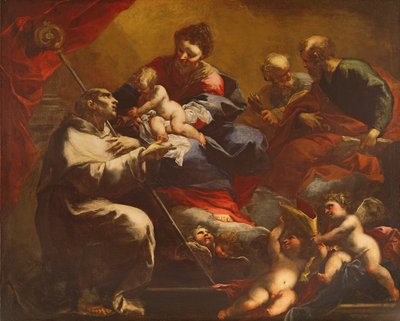 Madonna and Child with Saints Peter and Paul Appearing to Saint Bruno by Valerio Castello